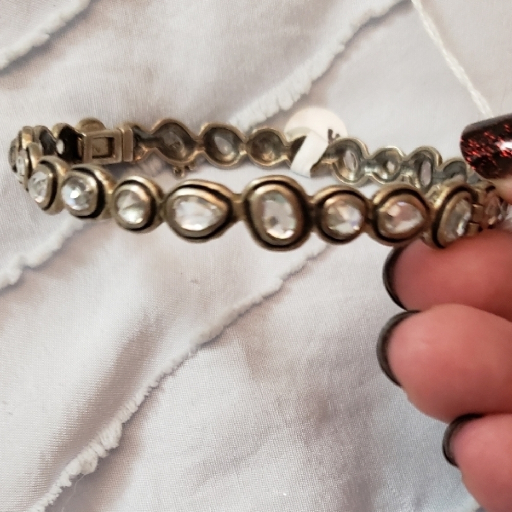 Silver Silpada Brilliance CZ Statement Bracelet